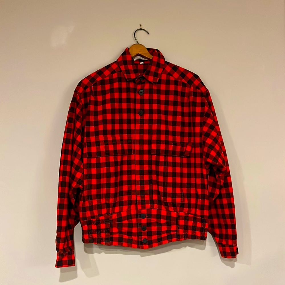 Vintage Buffalo Plaid 1980’s Button-Up, Made in Italy. - Picture 2 of 9
